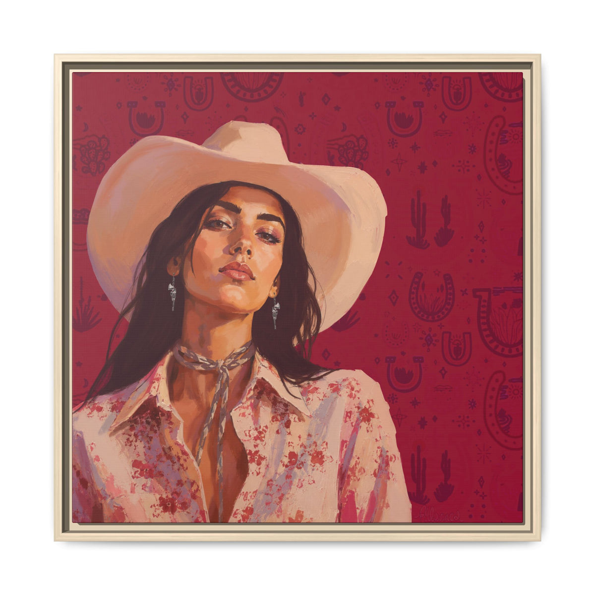 GUNS: Framed Matte Canvas Print