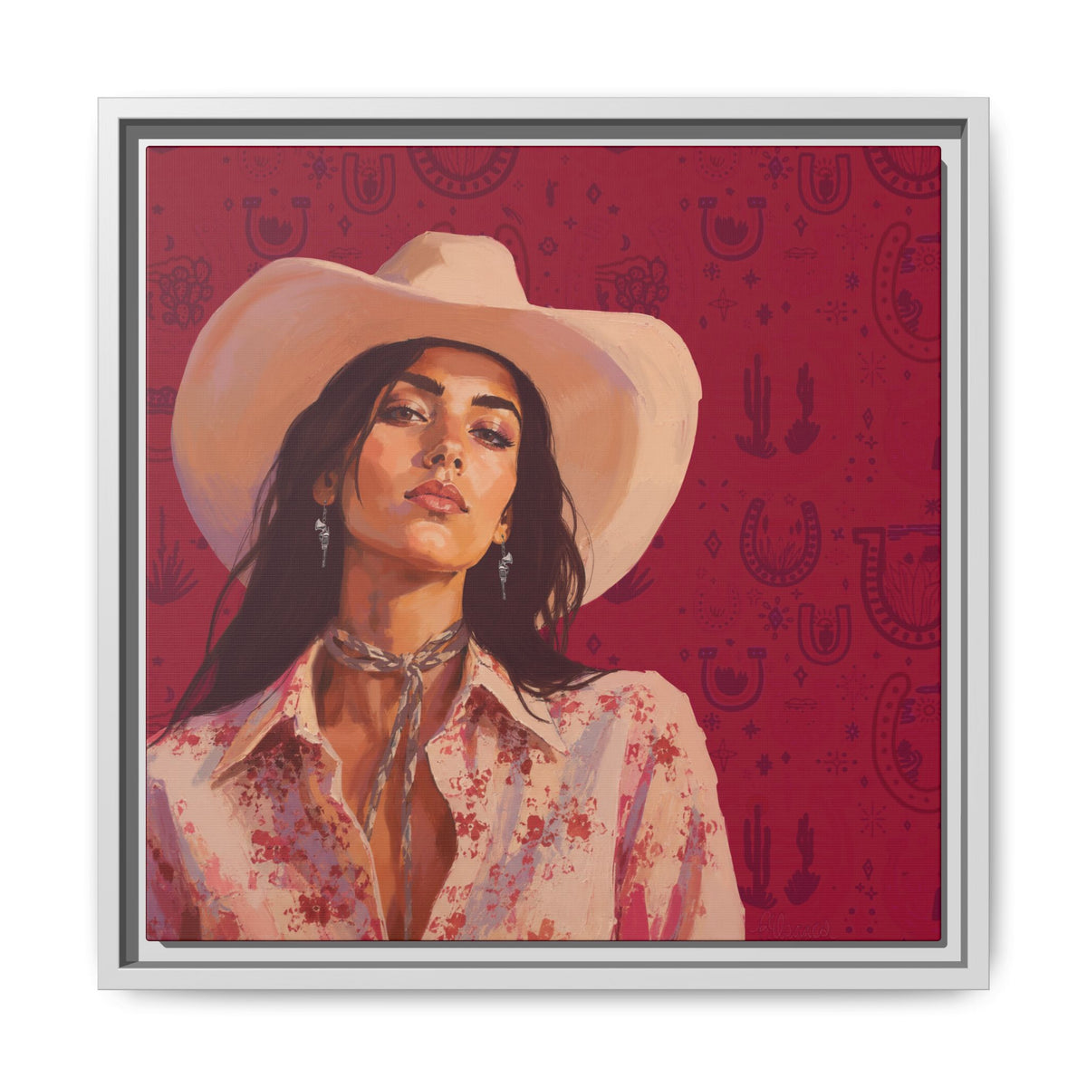 GUNS: Framed Matte Canvas Print