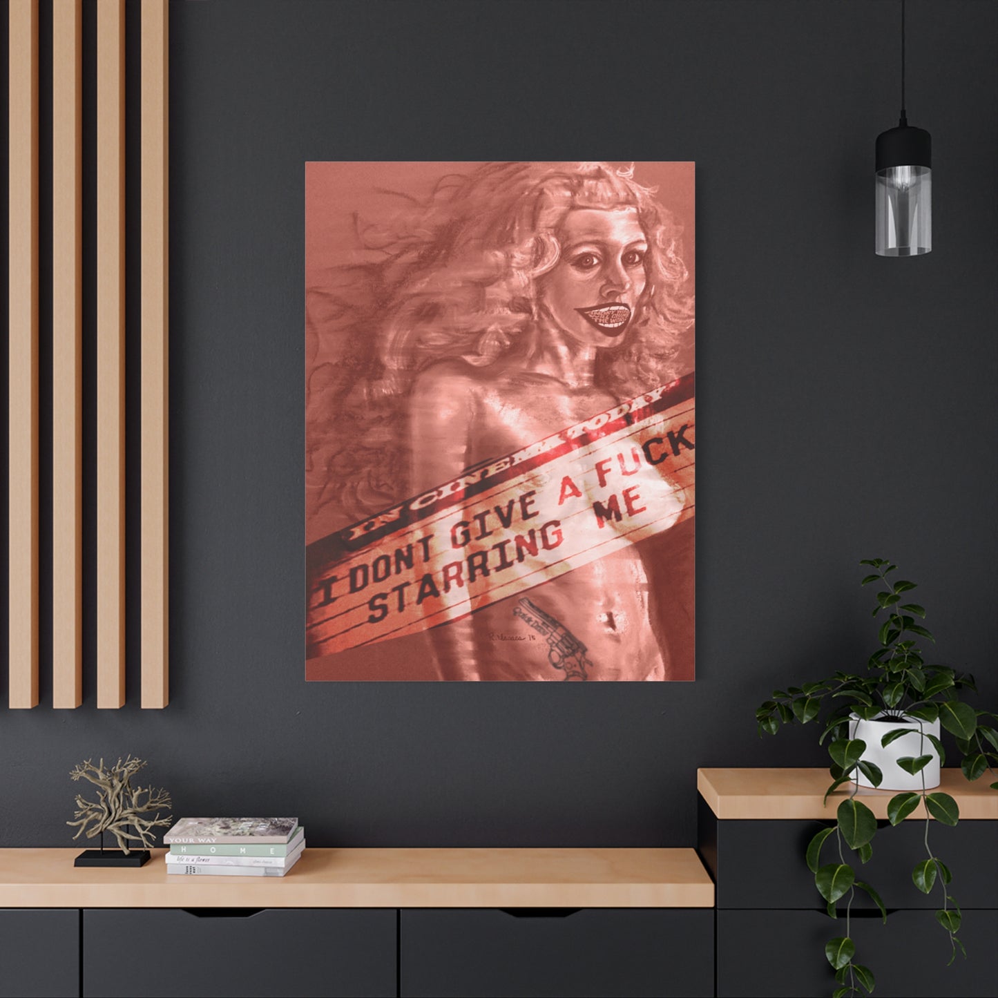 IDGAF: Unframed Canvas Print