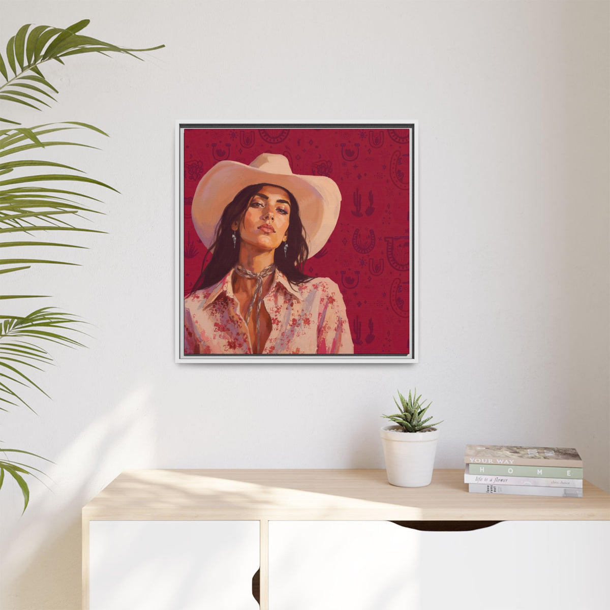 GUNS: Framed Matte Canvas Print