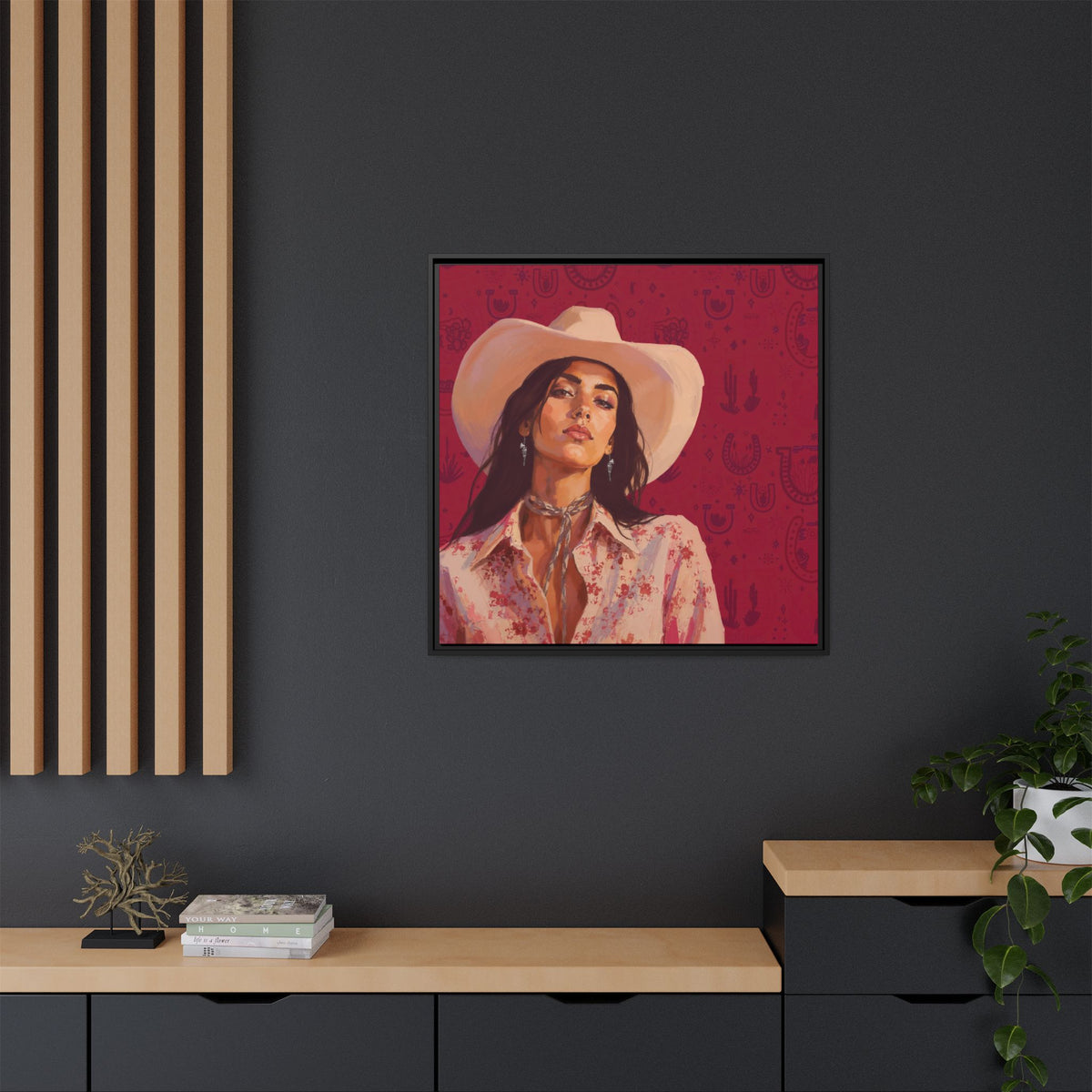 GUNS: Framed Matte Canvas Print