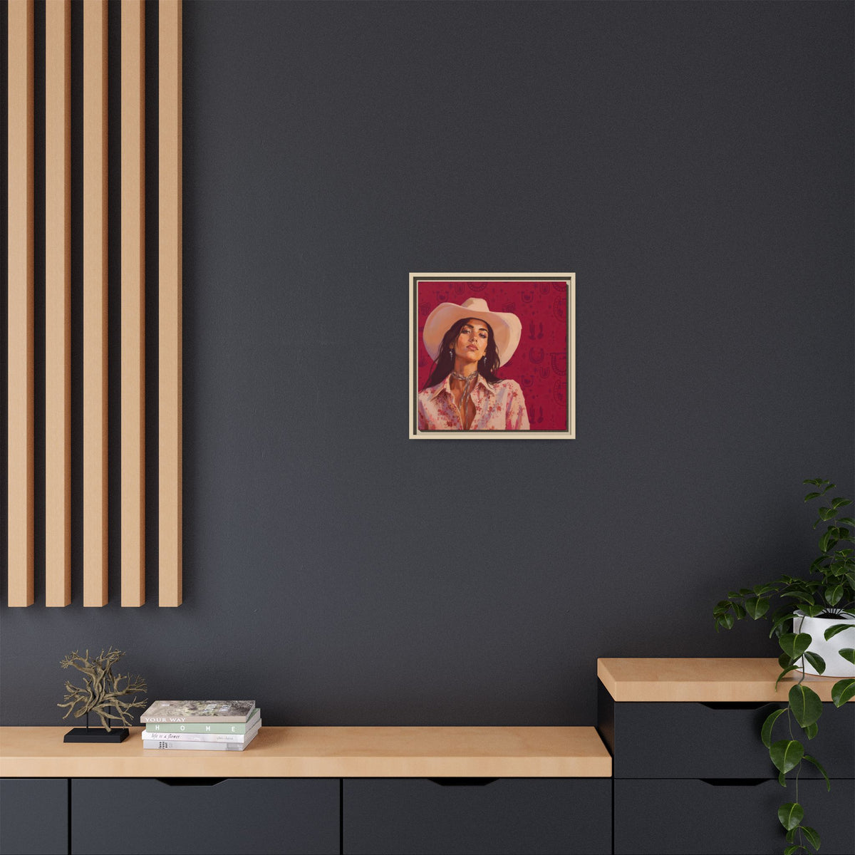 GUNS: Framed Matte Canvas Print