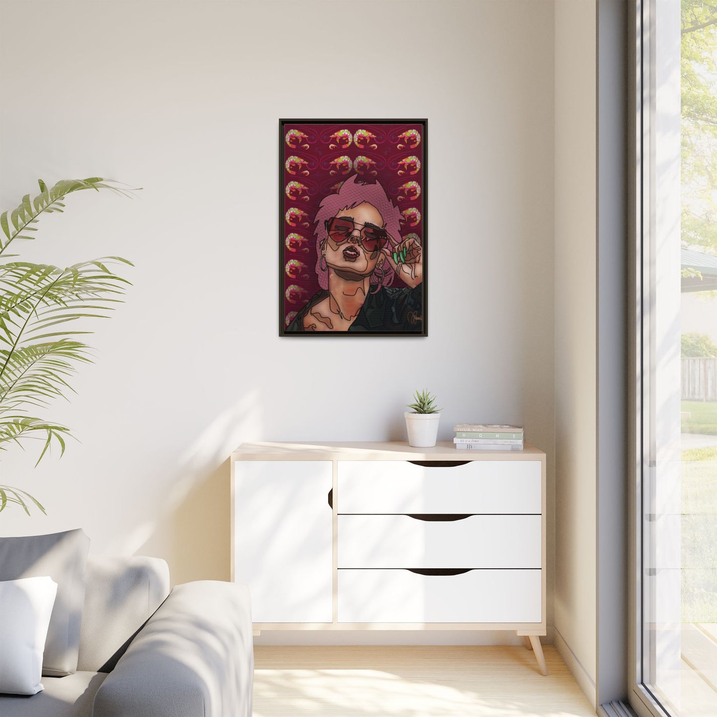 REBELLION: Framed Canvas Art Print 24”x36”