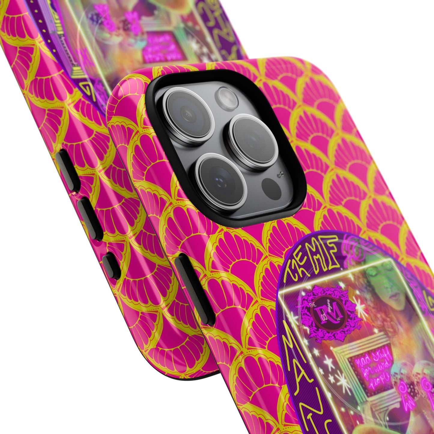MANIC & DISCO NEON PRINT: Magnetic Tough Phone Case