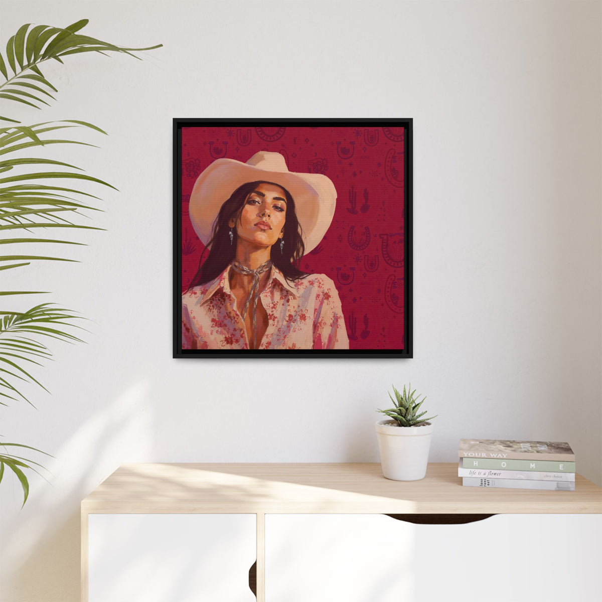 GUNS: Framed Matte Canvas Print