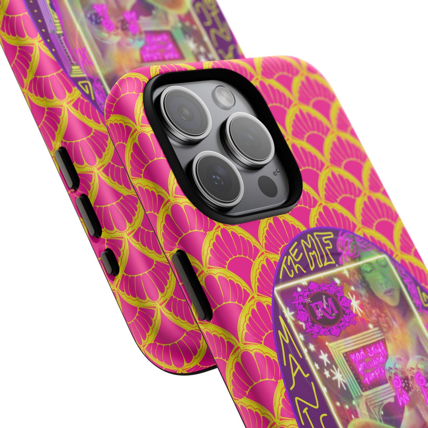 MANIC & DISCO NEON PRINT: Magnetic Tough Phone Case