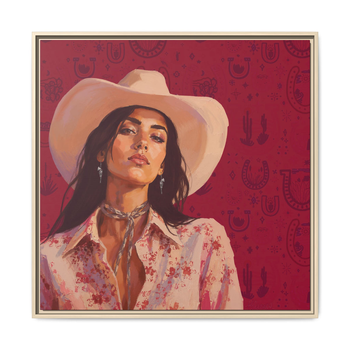 GUNS: Framed Matte Canvas Print