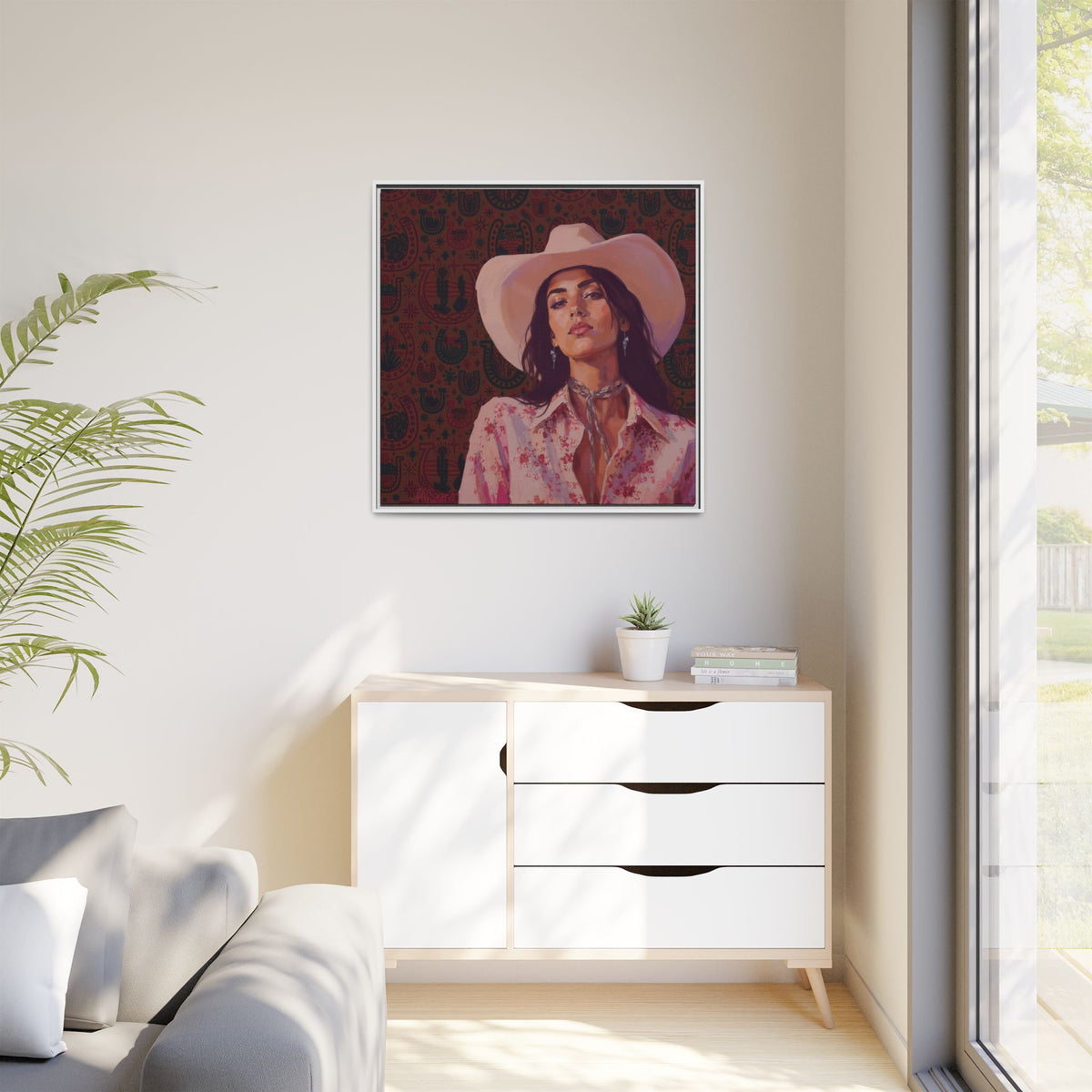 GUNS: Framed Matte Canvas Print