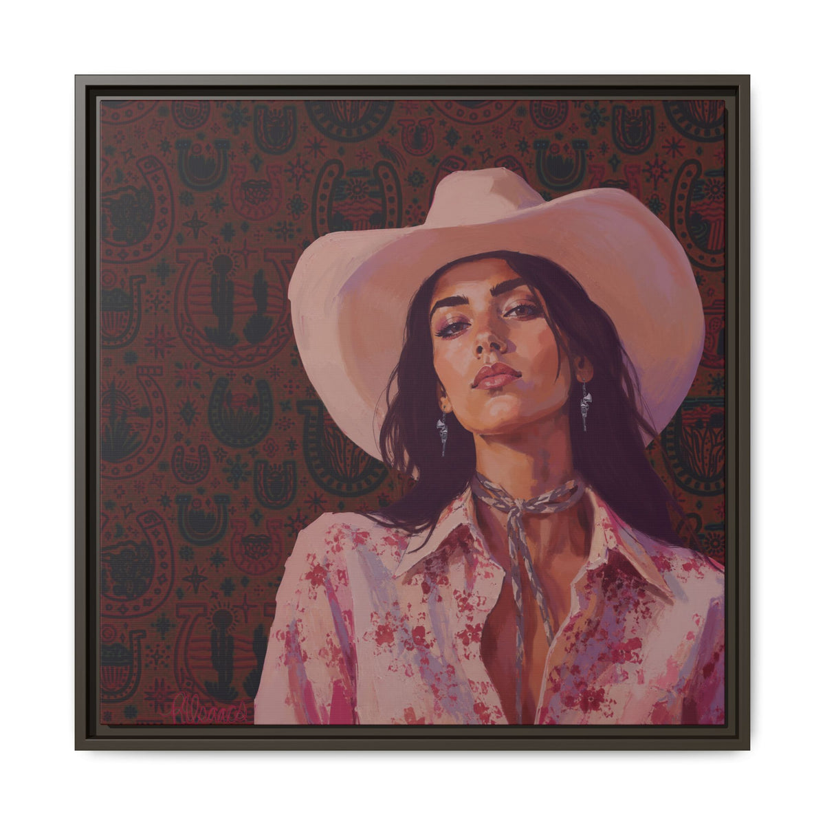 GUNS: Framed Matte Canvas Print