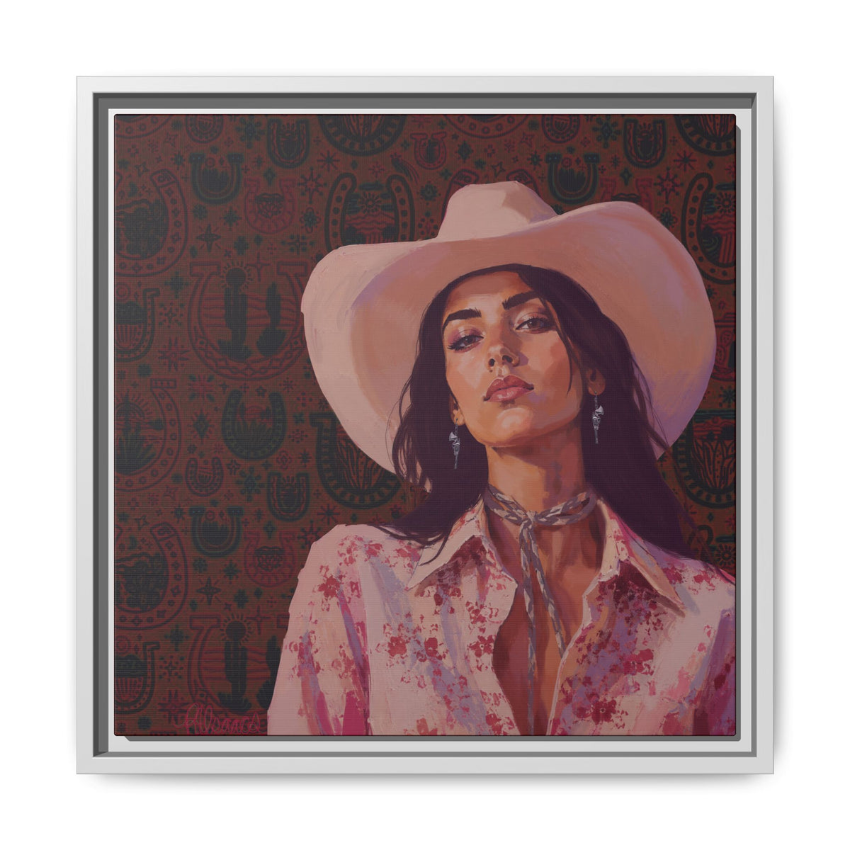 GUNS: Framed Matte Canvas Print