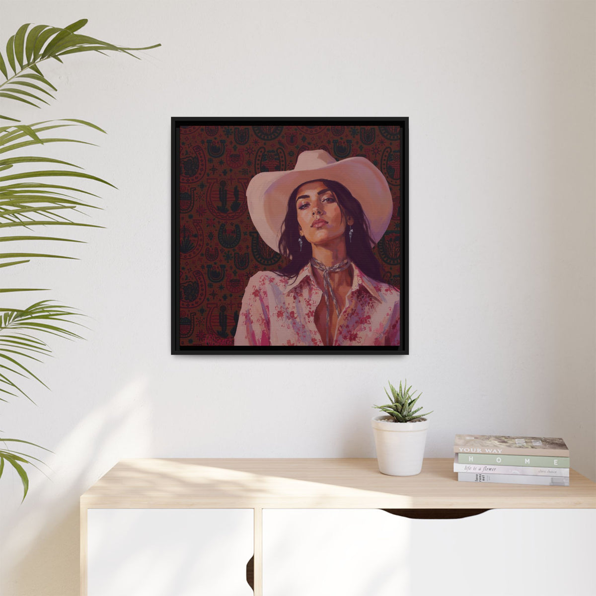 GUNS: Framed Matte Canvas Print