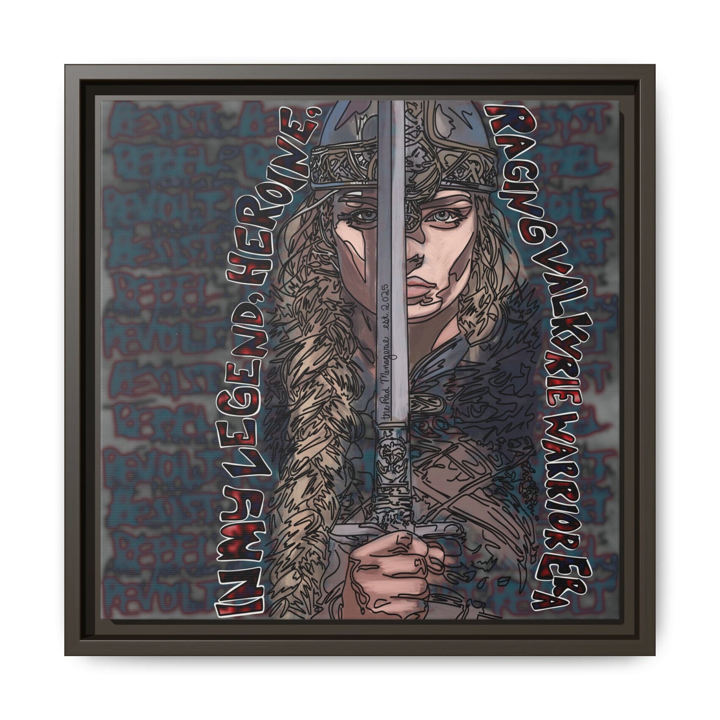 VALKYRIE ERA: Framed Matte Canvas Print