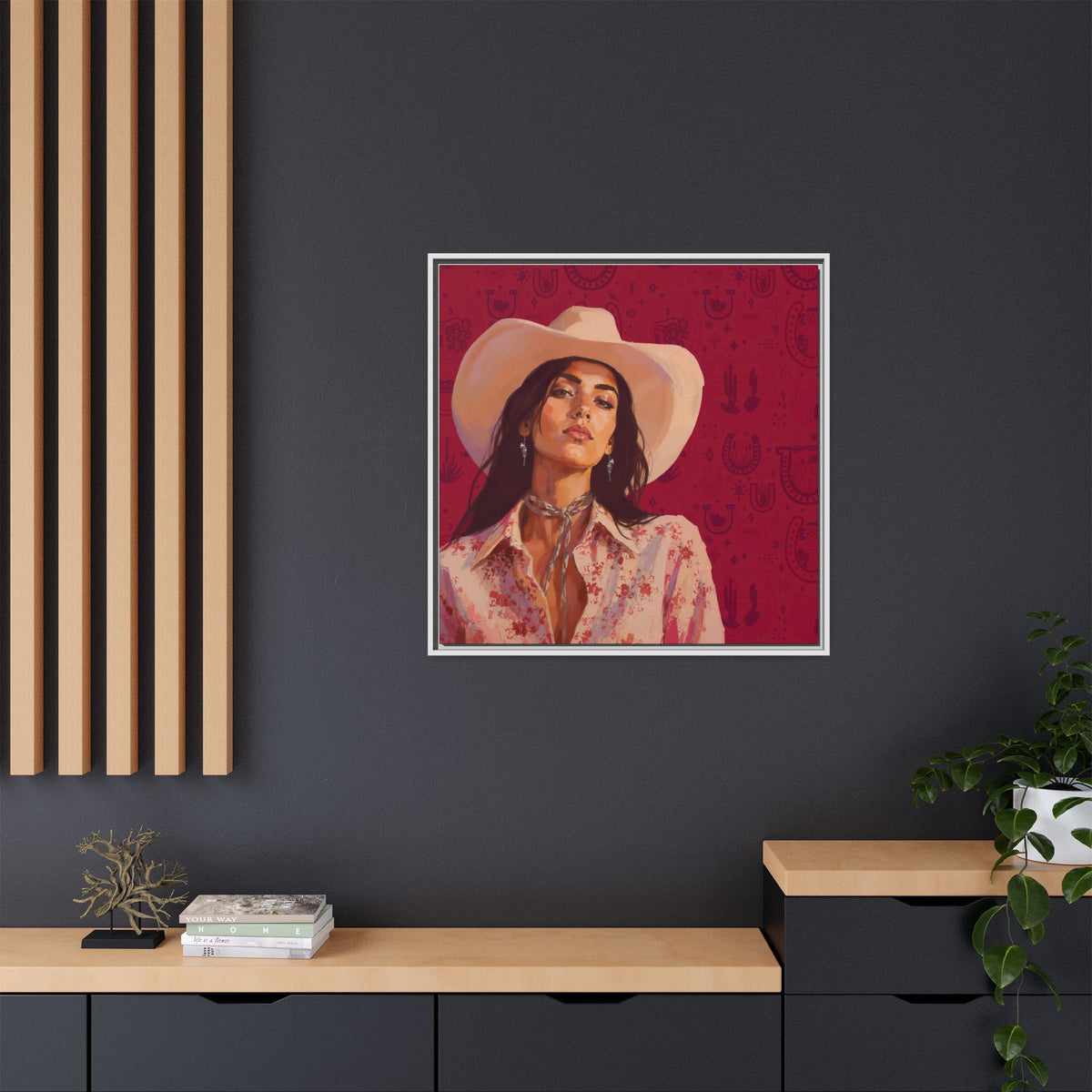 GUNS: Framed Matte Canvas Print