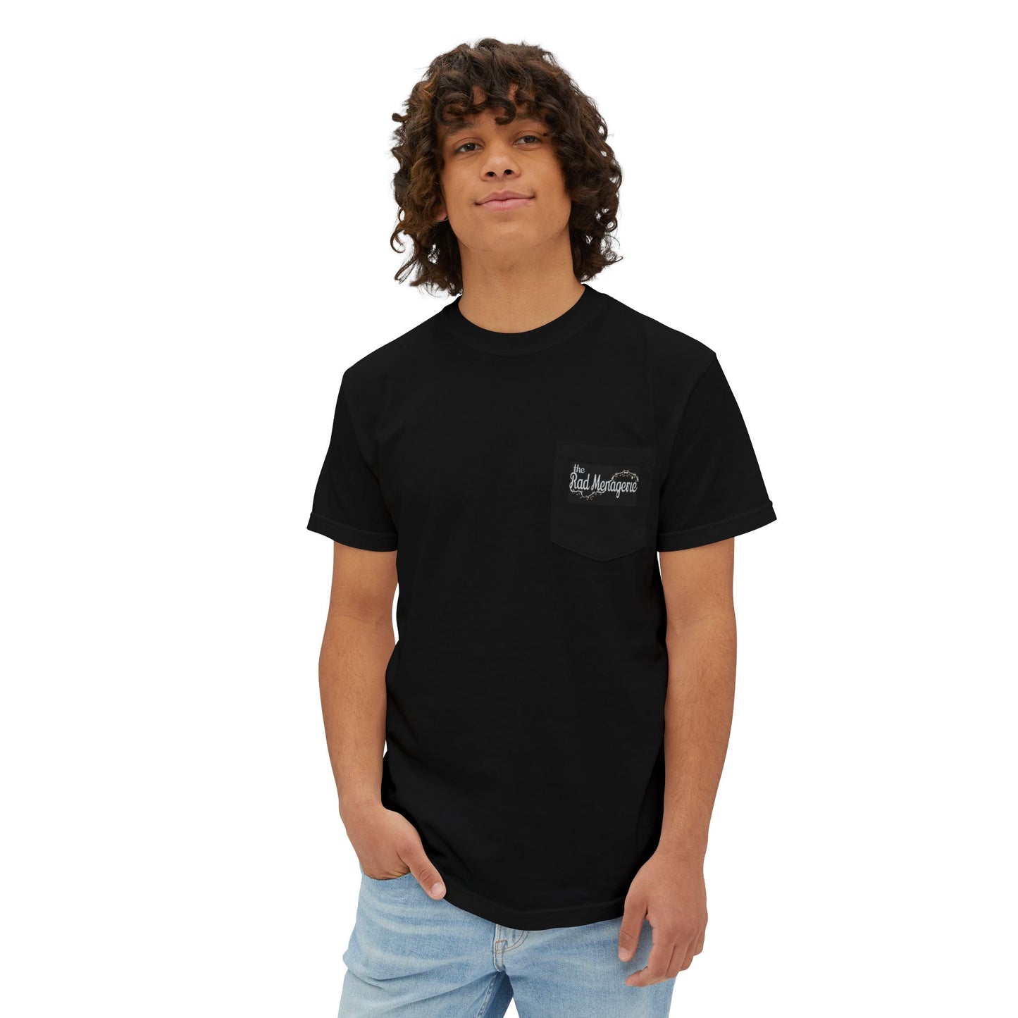 MANIC & DISCO LOGO: Unisex Pocket T-Shirt