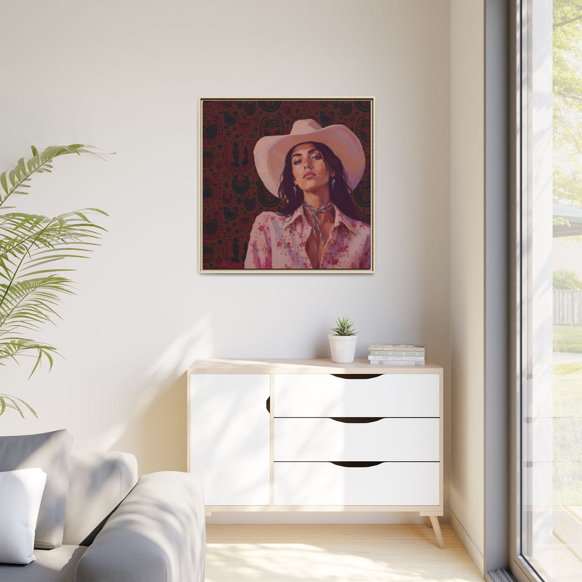 GUNS: Framed Matte Canvas Print