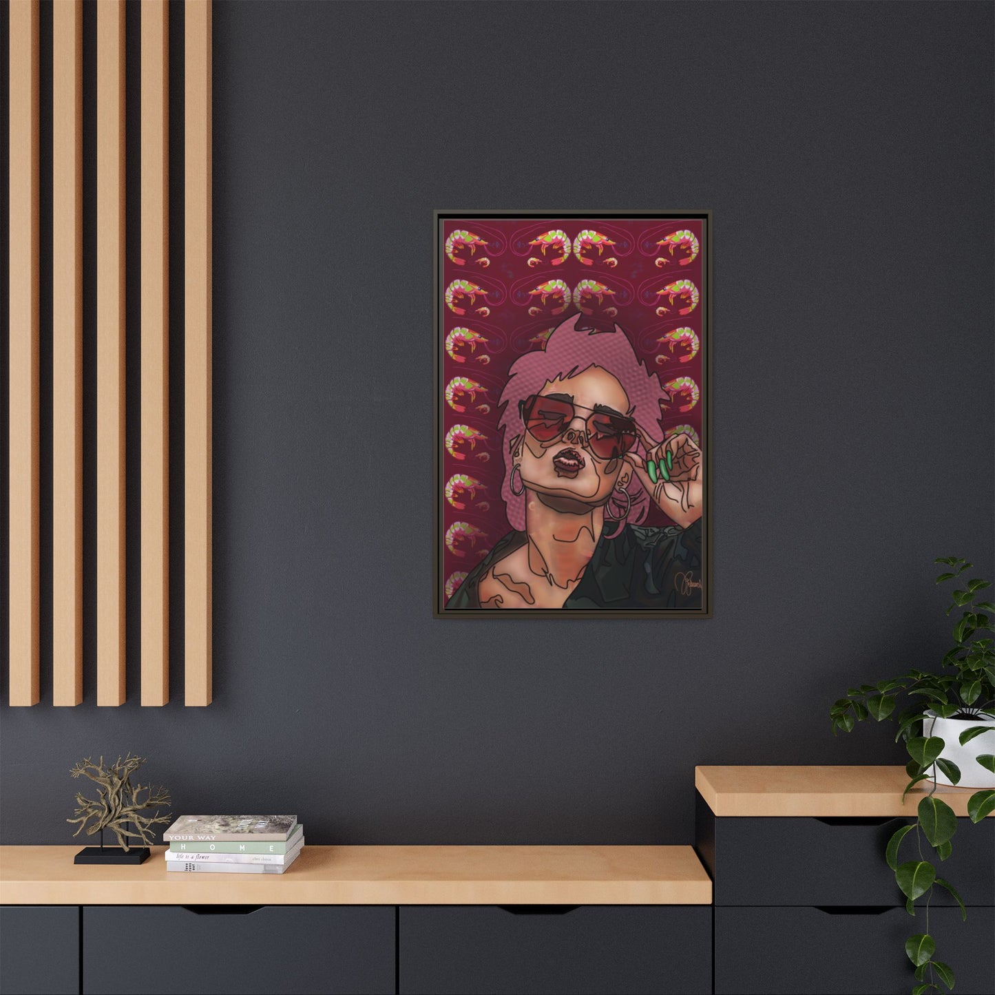 REBELLION: Framed Canvas Art Print 24”x36”
