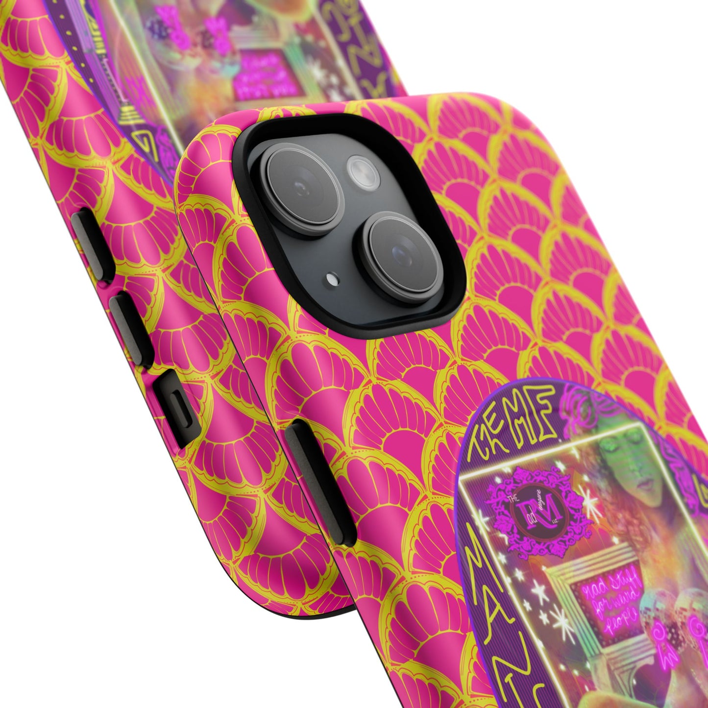 MANIC & DISCO NEON PRINT: Magnetic Tough Phone Case