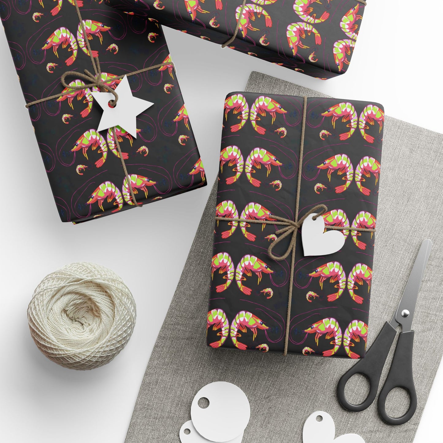 SHRIMP PRINT: Wrapping Paper