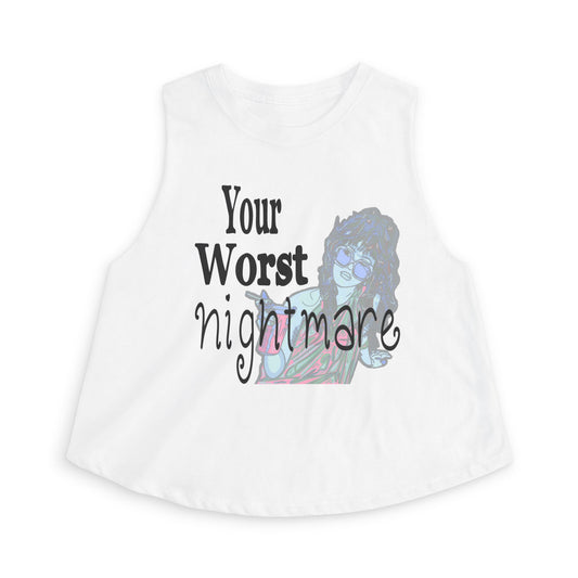 NIGHTMARE: Crop Top Muscle Tank