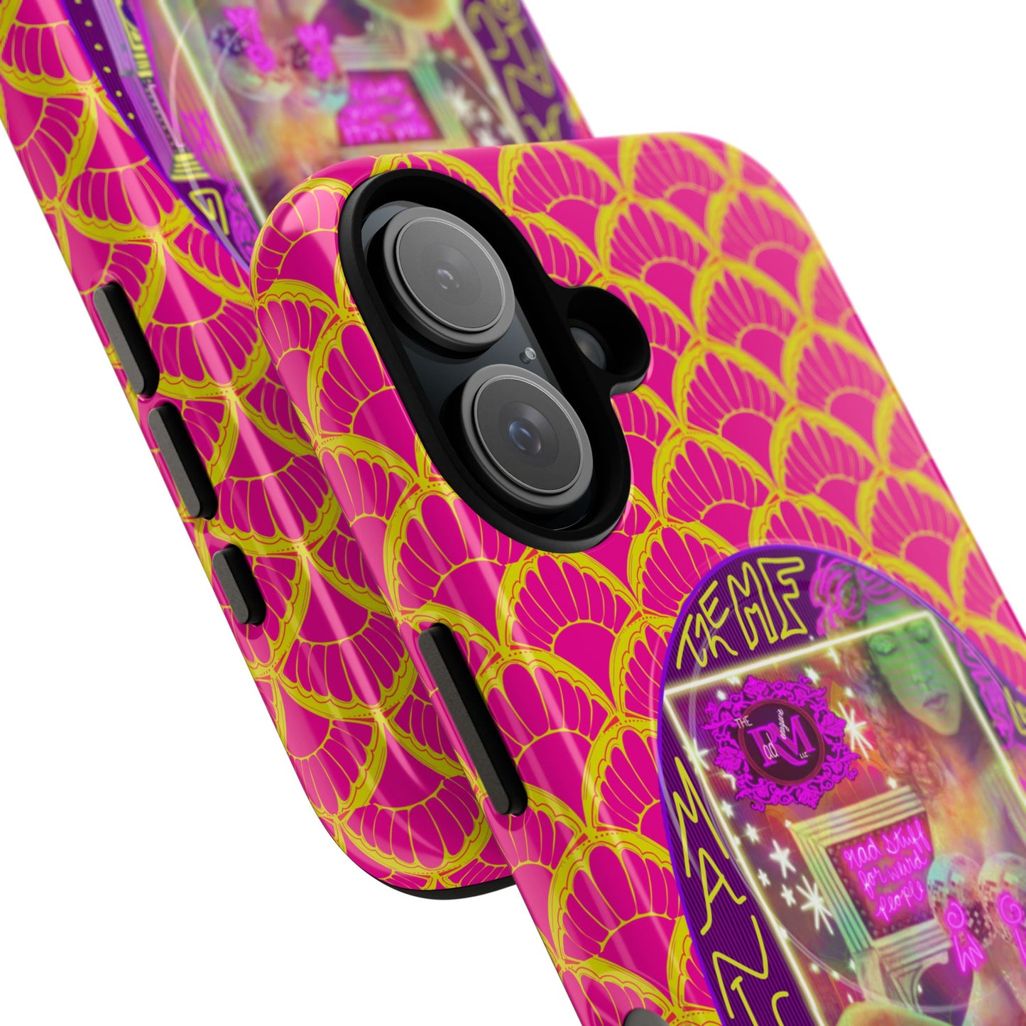 MANIC & DISCO NEON PRINT: Magnetic Tough Phone Case