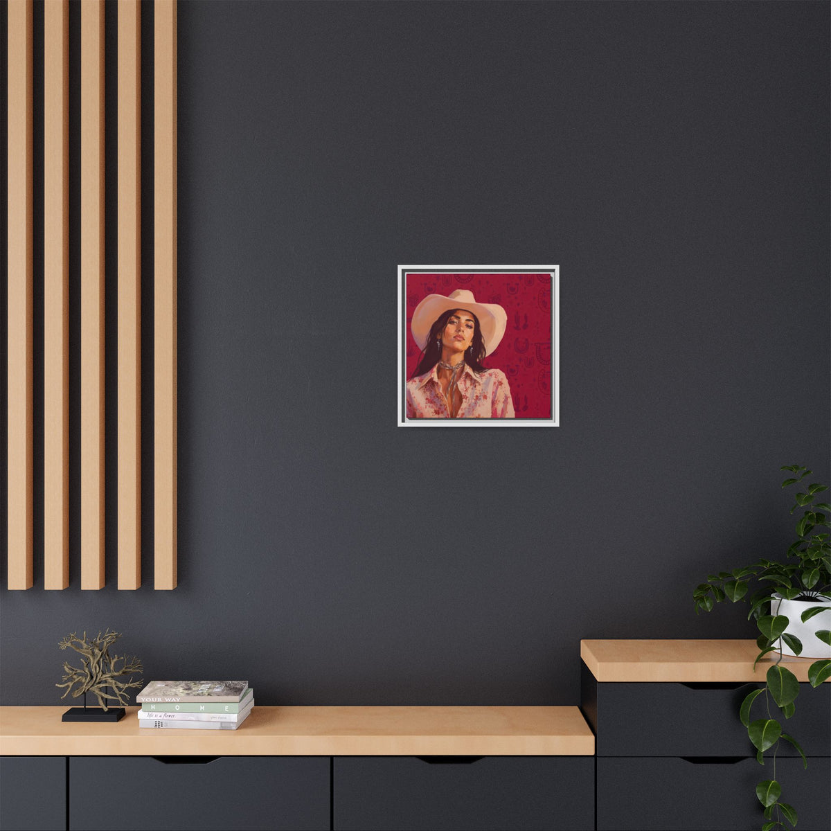 GUNS: Framed Matte Canvas Print