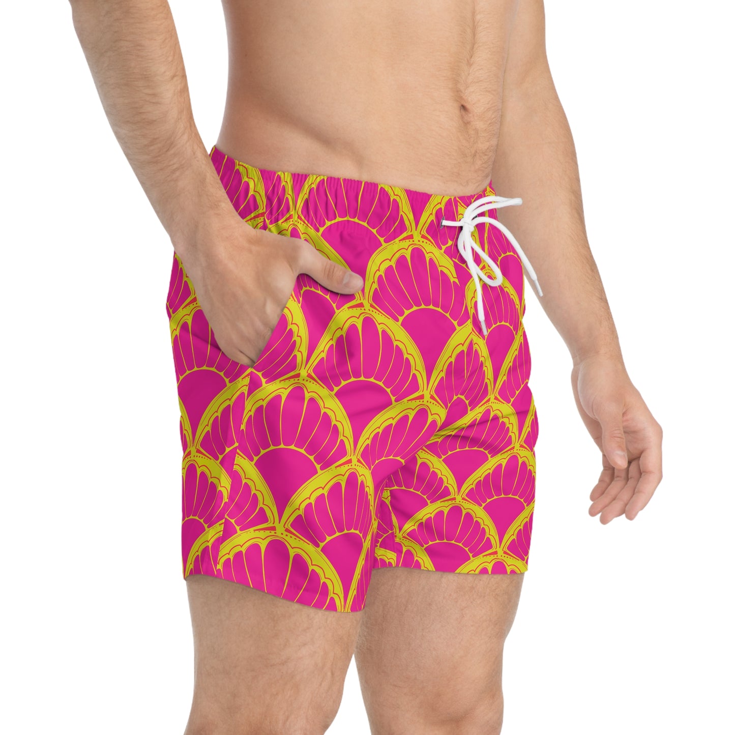 NEON PRINT: Bright Swim Trunks