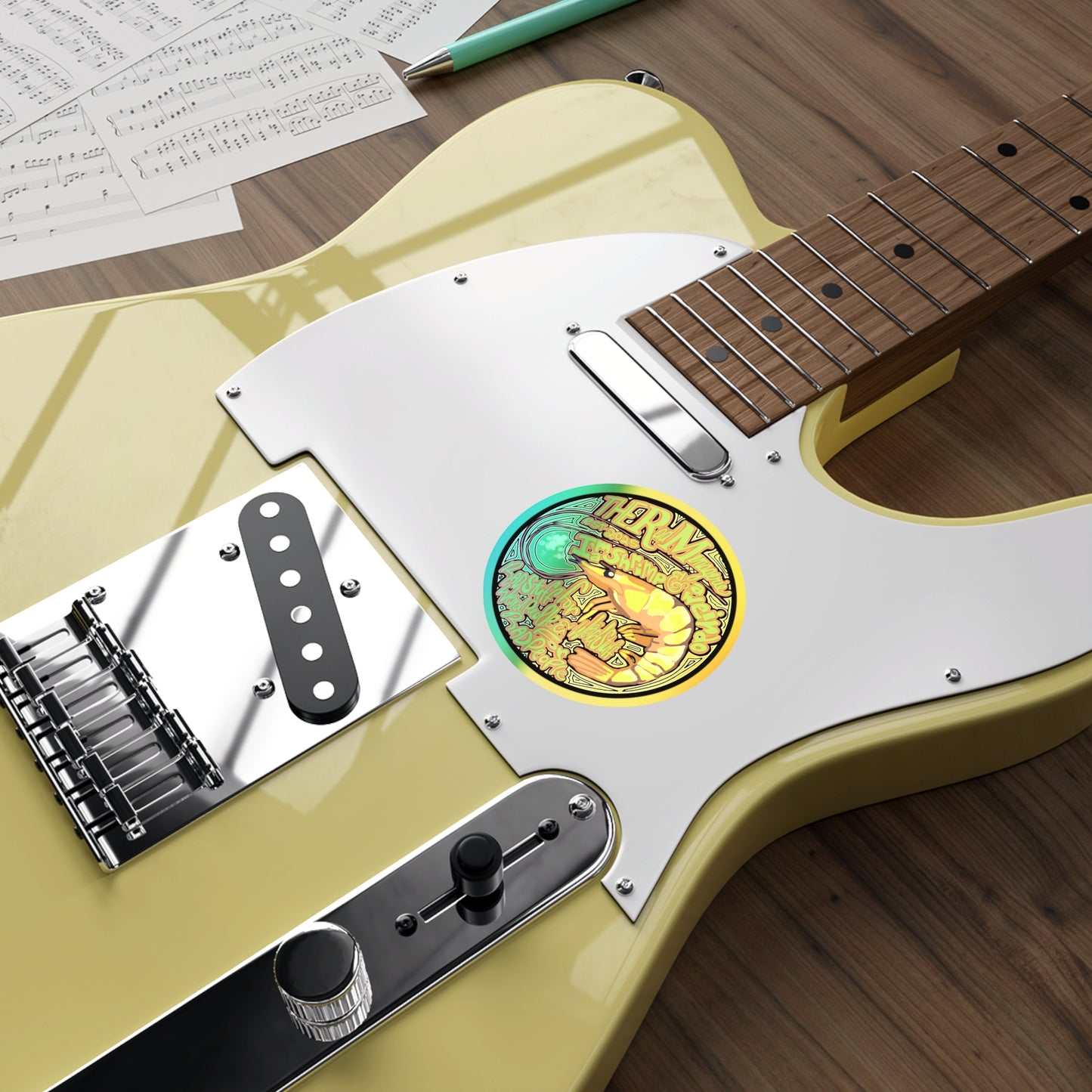 SHRIMP & WEIRDO: Holographic Die-Cut Sticker