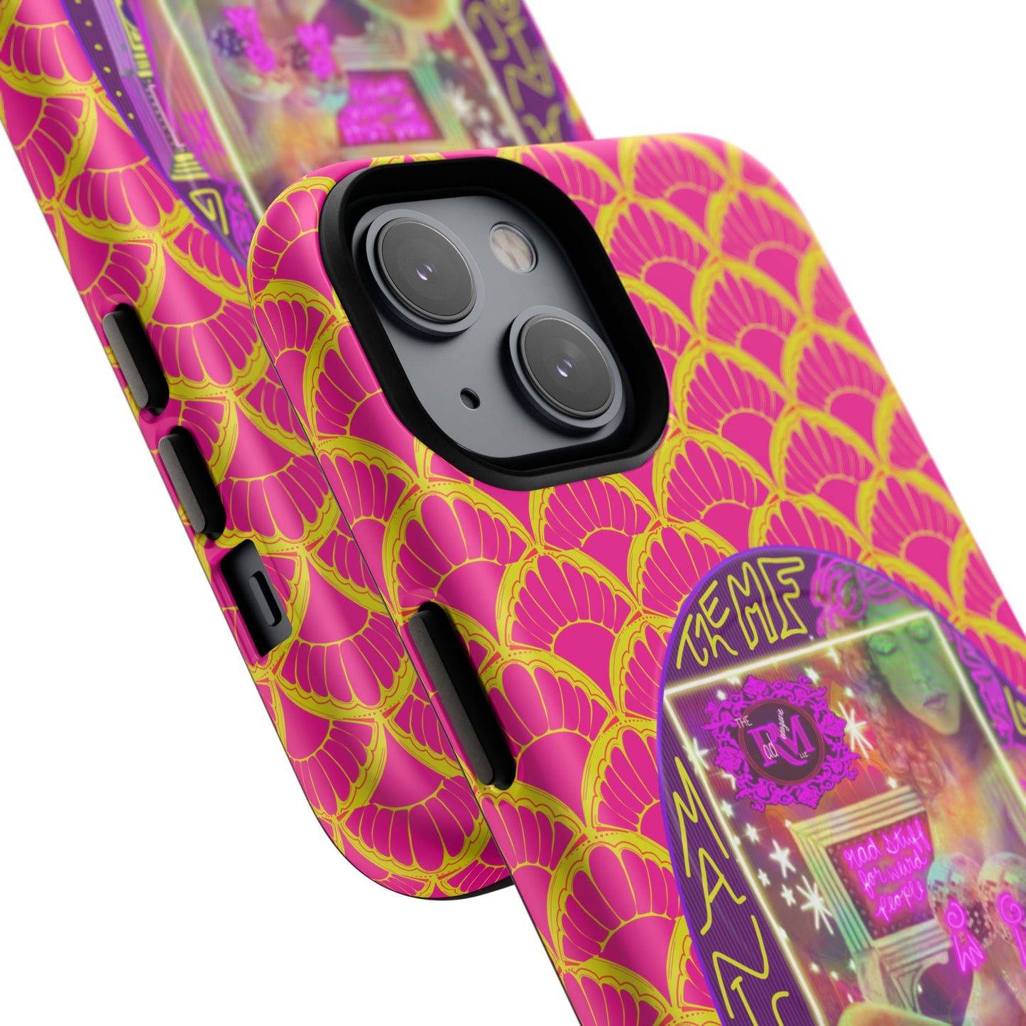 MANIC & DISCO NEON PRINT: Magnetic Tough Phone Case