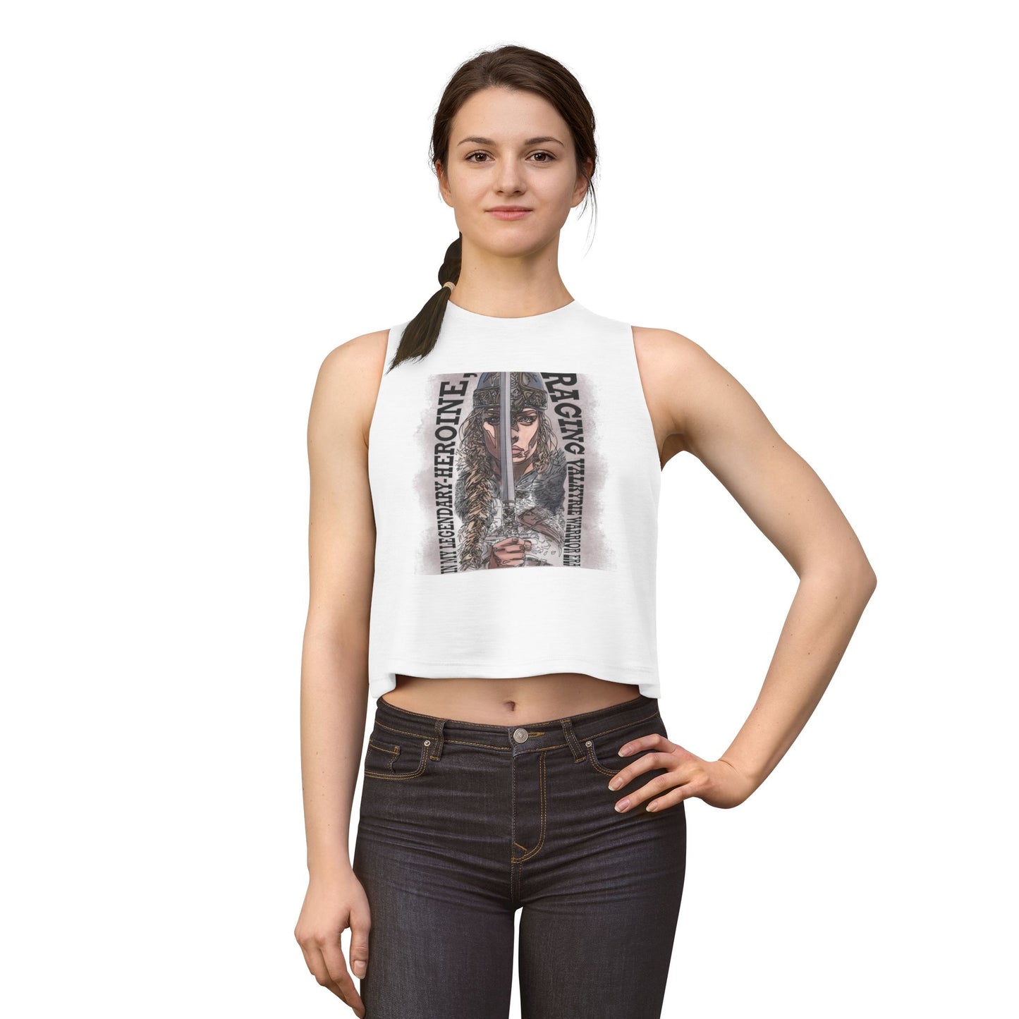 VALKYRIE: Crop Top Muscle Tank