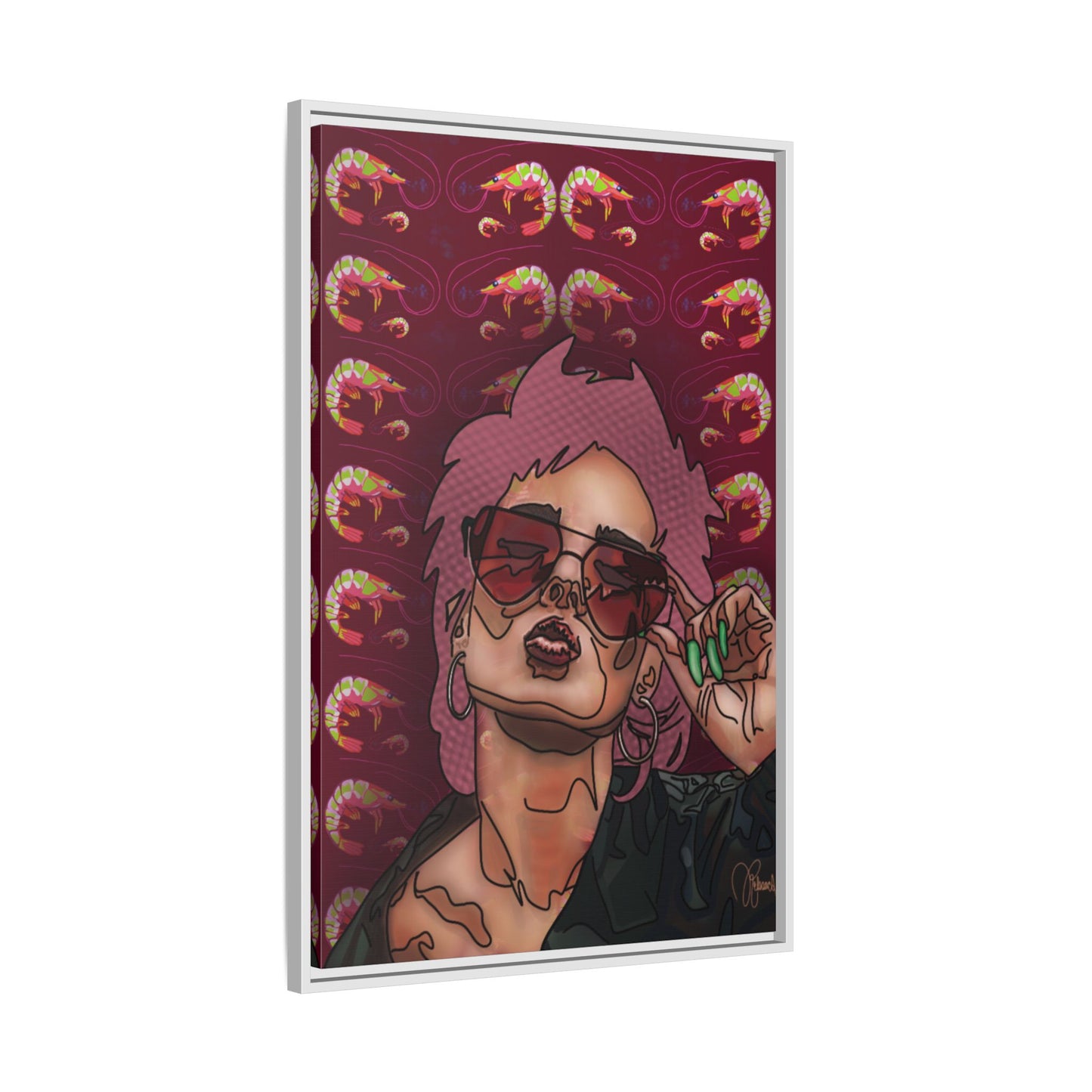 REBELLION: Framed Canvas Art Print 24”x36”