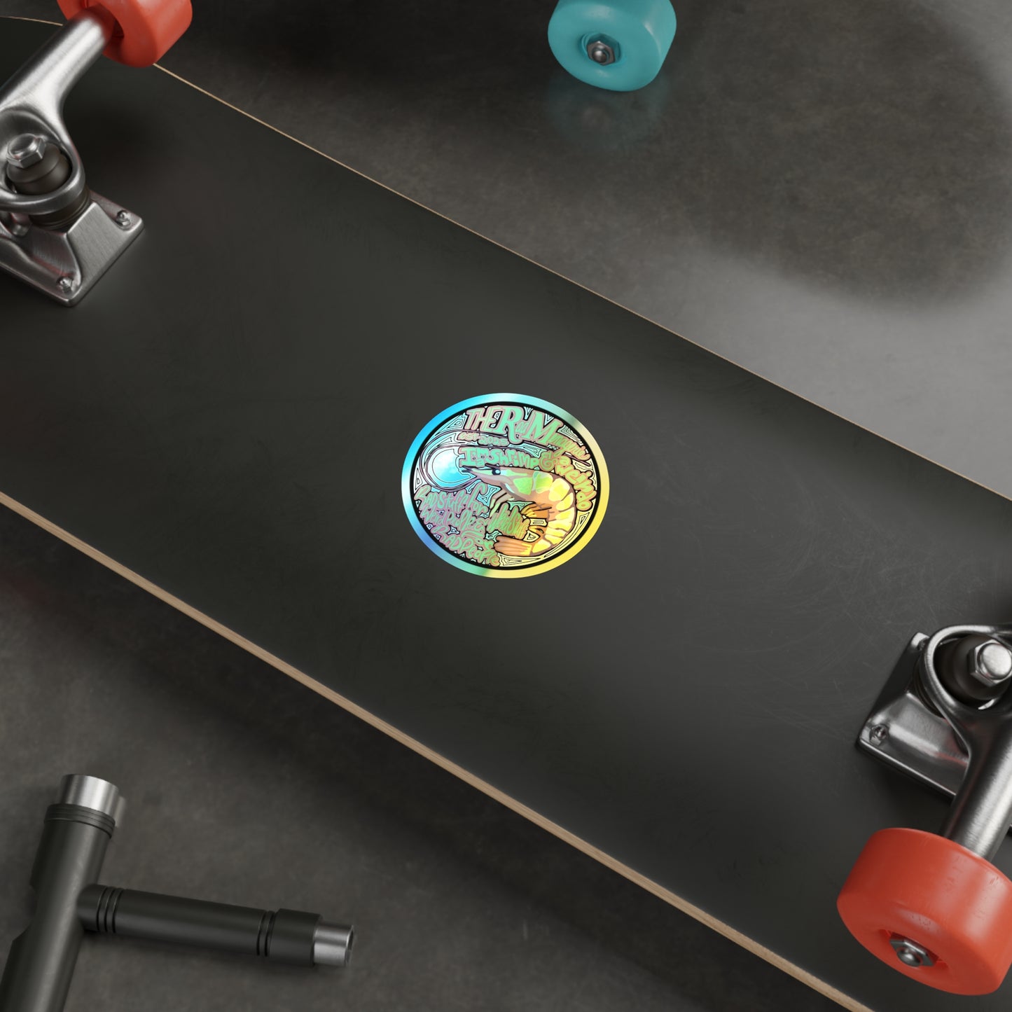 SHRIMP & WEIRDO: Holographic Die-Cut Sticker