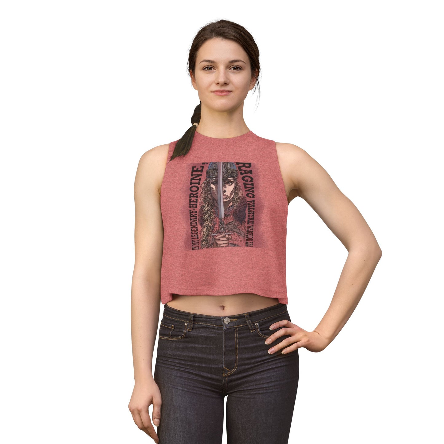 VALKYRIE: Crop Top Muscle Tank