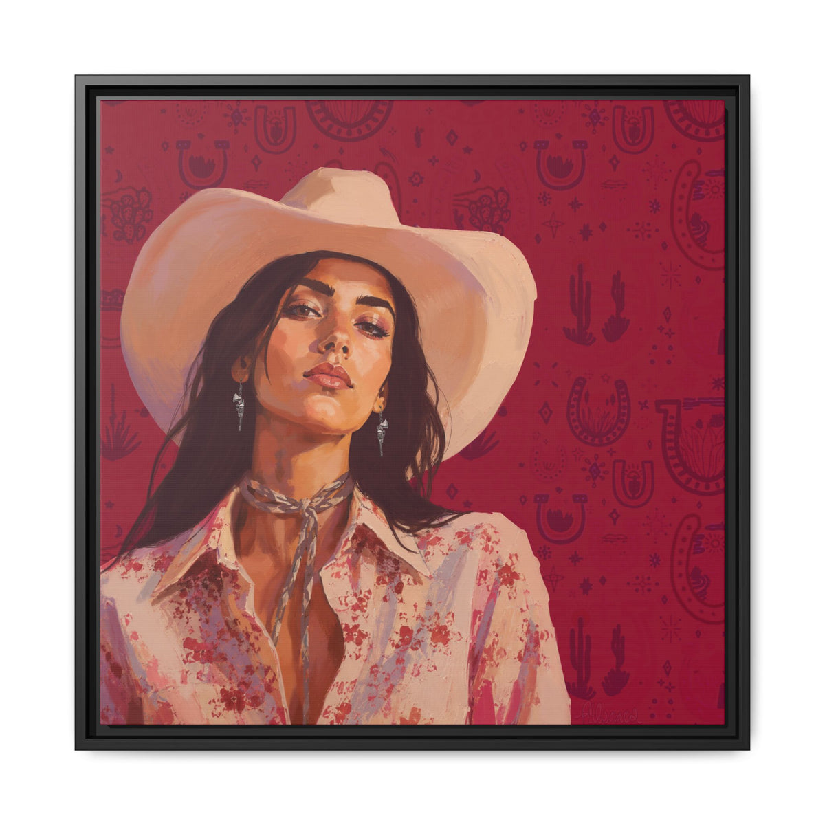 GUNS: Framed Matte Canvas Print