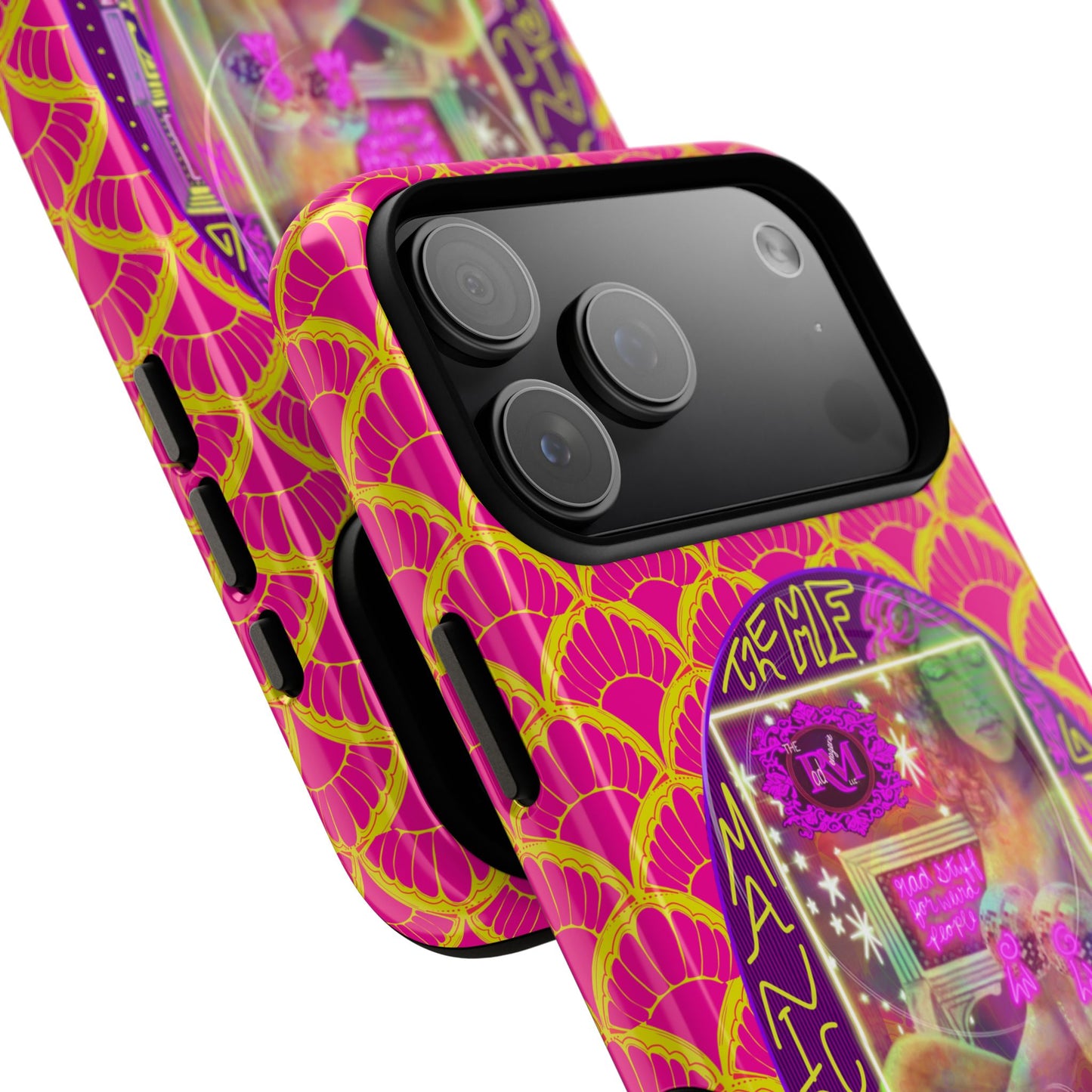 MANIC & DISCO NEON PRINT: Magnetic Tough Phone Case