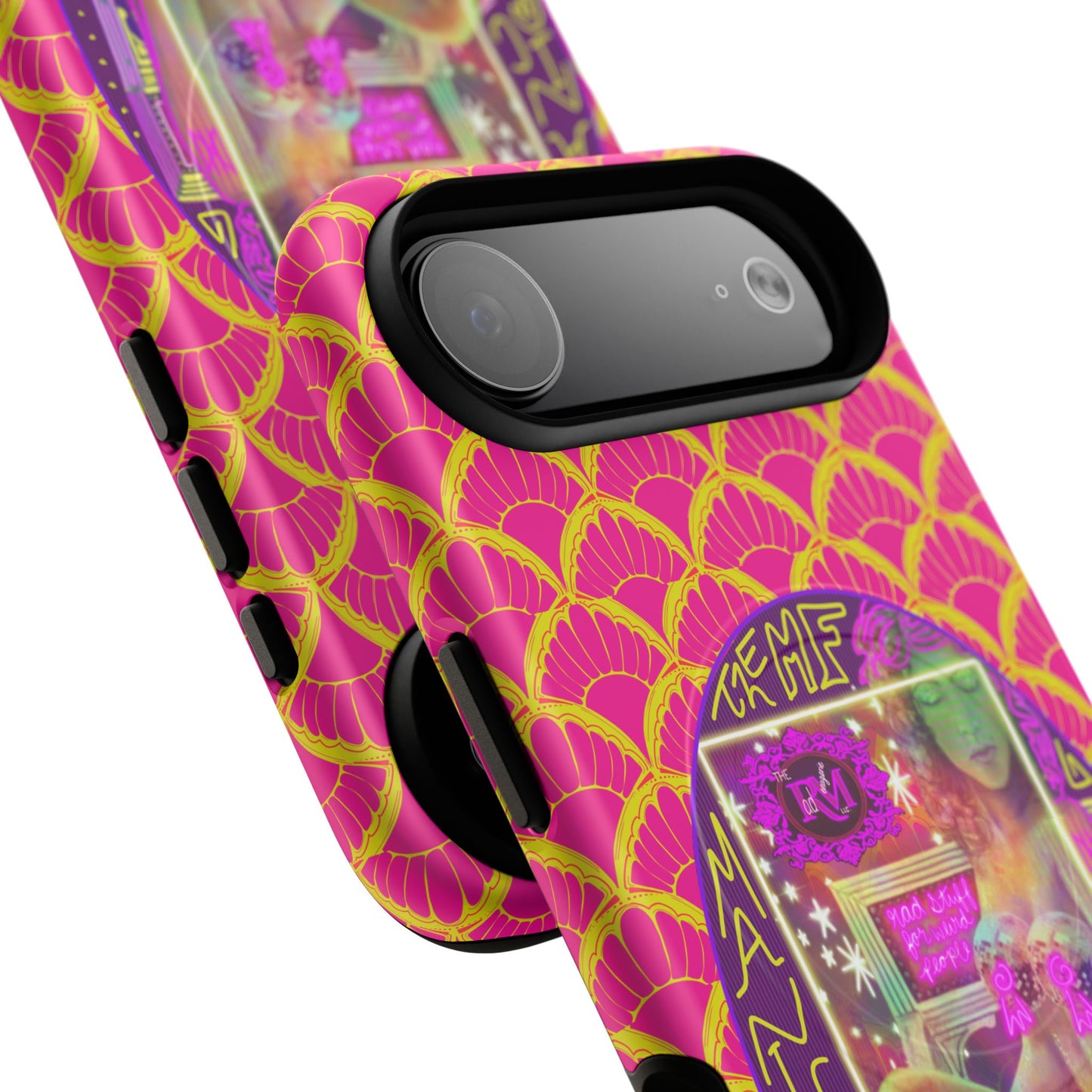 MANIC & DISCO NEON PRINT: Magnetic Tough Phone Case