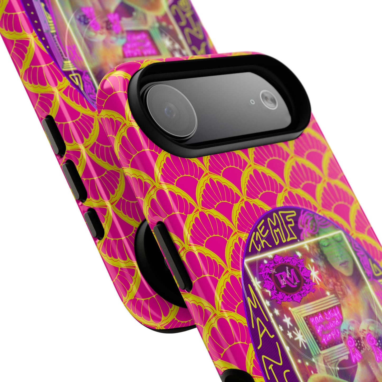 MANIC & DISCO NEON PRINT: Magnetic Tough Phone Case