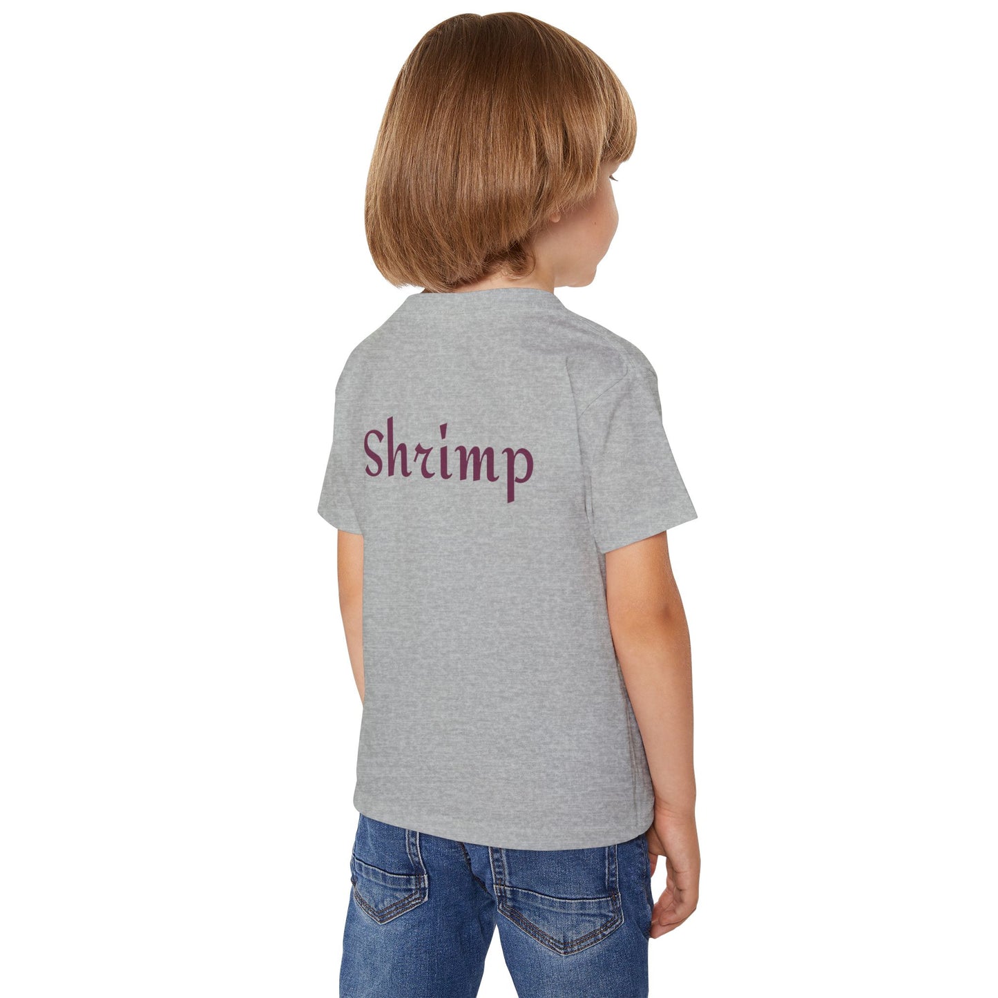 Colorful Shrimp Toddler T-shirt - Cute Marine Art Shirt, Kid's Summer Outfit, Gift for Ocean Lovers, Beach Day Apparel