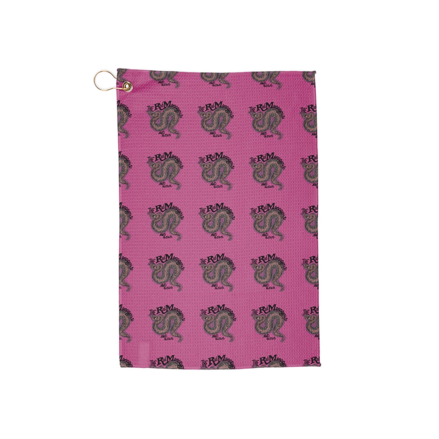 TRM SNAKE LOGO Clip-on Golf Bag/Gym Bag Towel