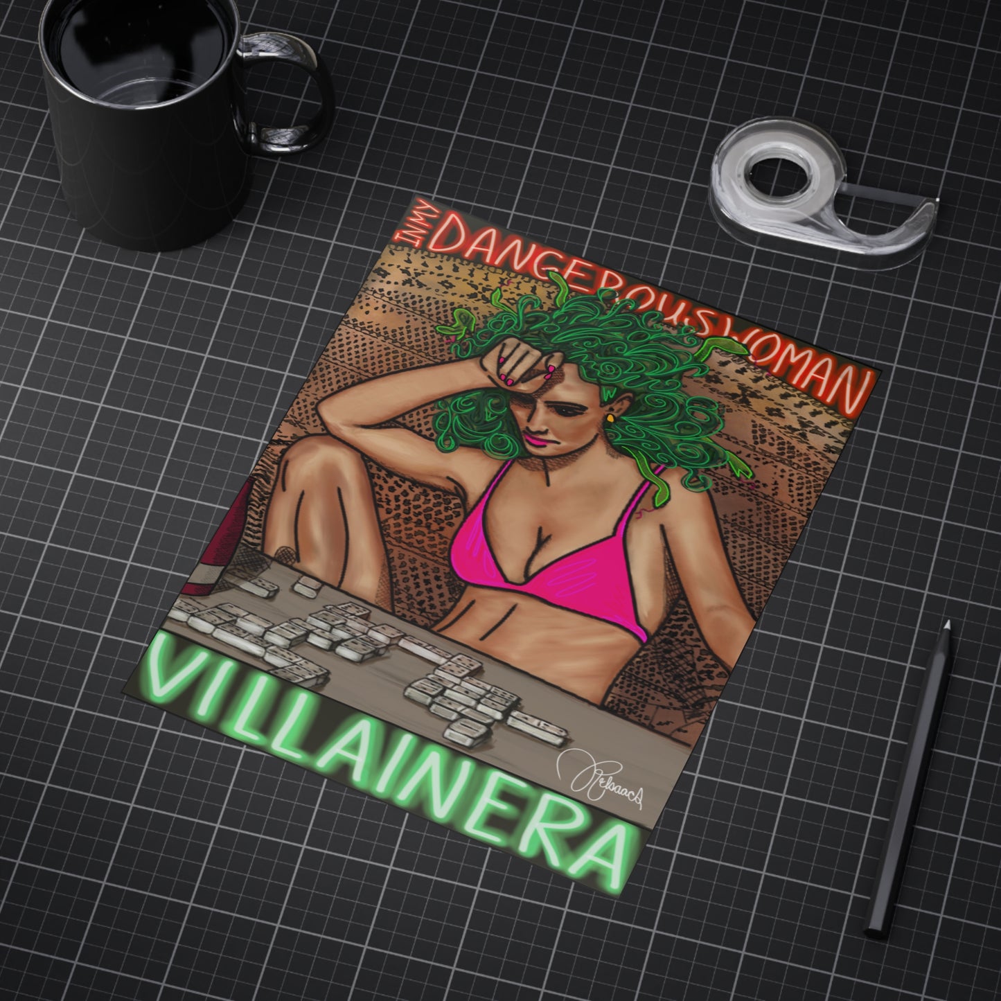 VILLAIN ERA MEDUSITA: Limited Edition Unframed Print