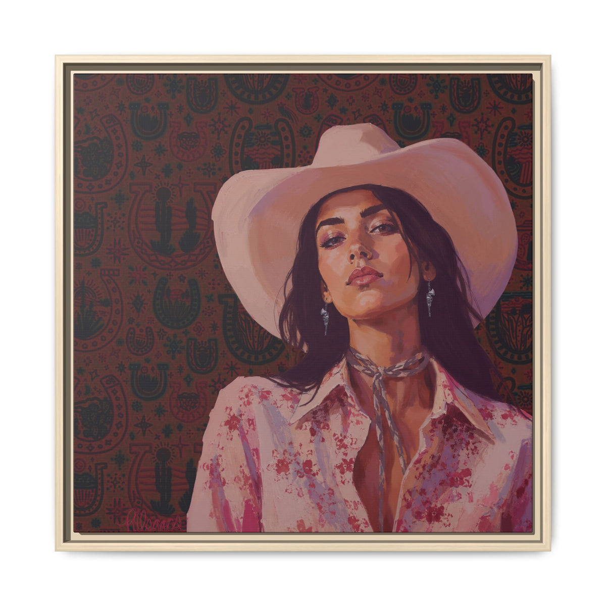 GUNS: Framed Matte Canvas Print