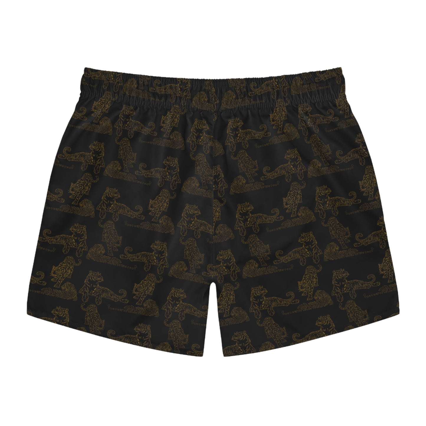 DARK TIGER PRINT: Swim Trunks