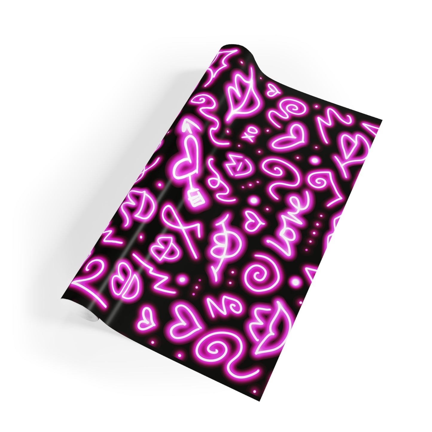 NEON LOVE PRINT: Wrapping Paper