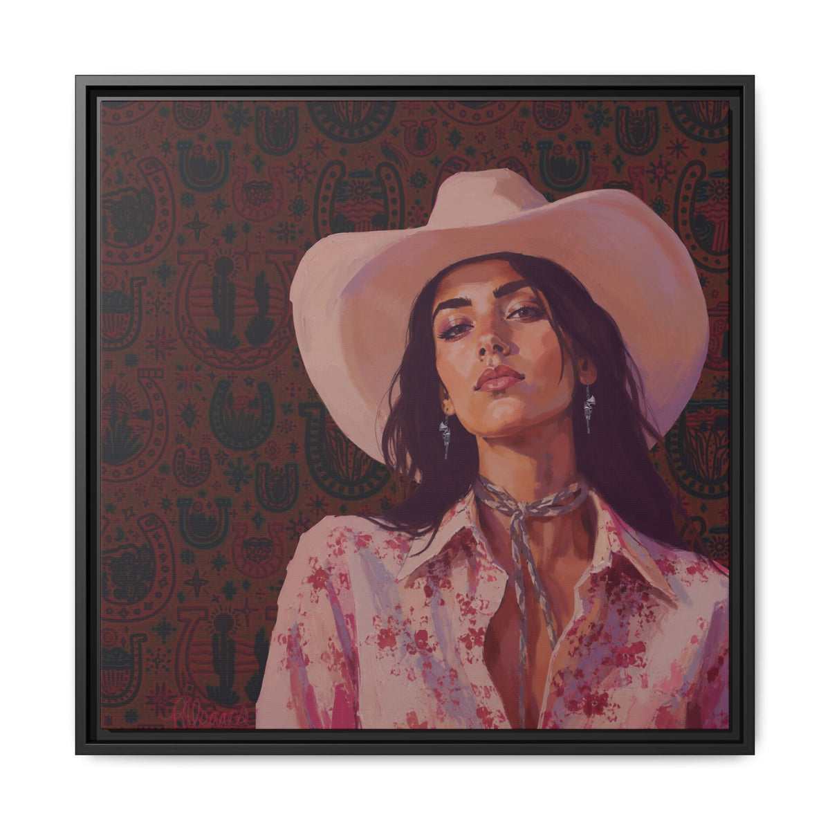 GUNS: Framed Matte Canvas Print