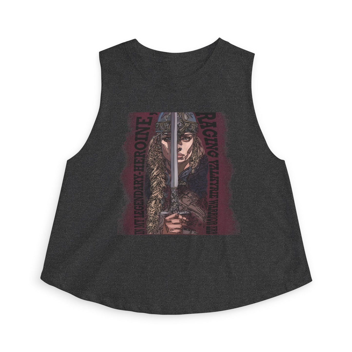 VALKYRIE: Crop Top Muscle Tank