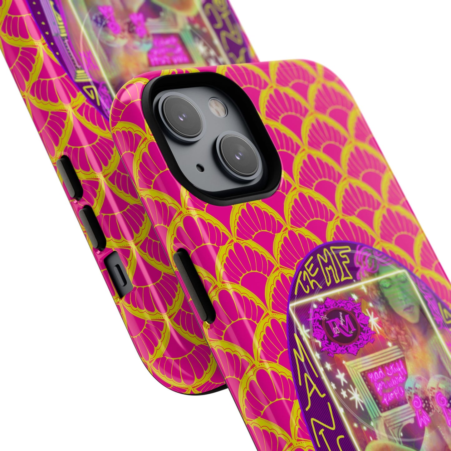 MANIC & DISCO NEON PRINT: Magnetic Tough Phone Case