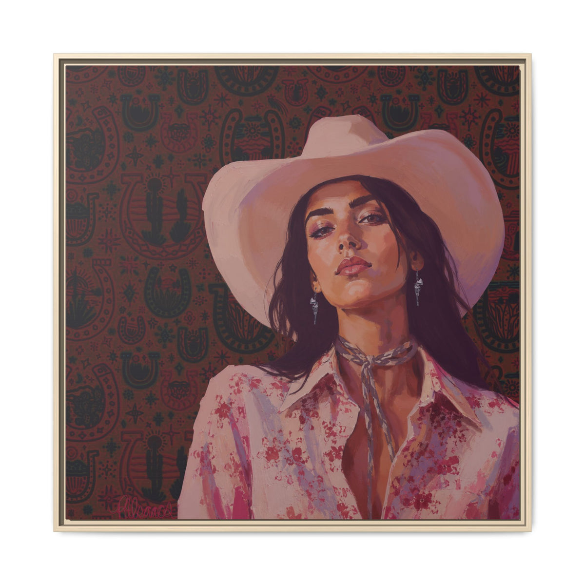 GUNS: Framed Matte Canvas Print