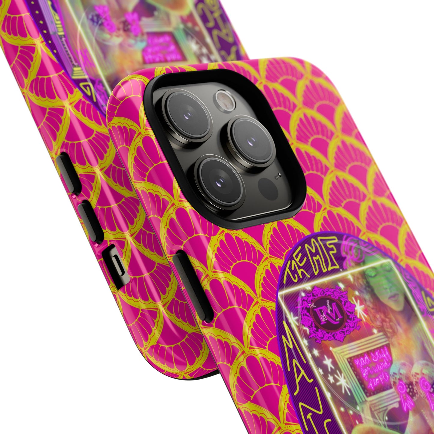 MANIC & DISCO NEON PRINT: Magnetic Tough Phone Case