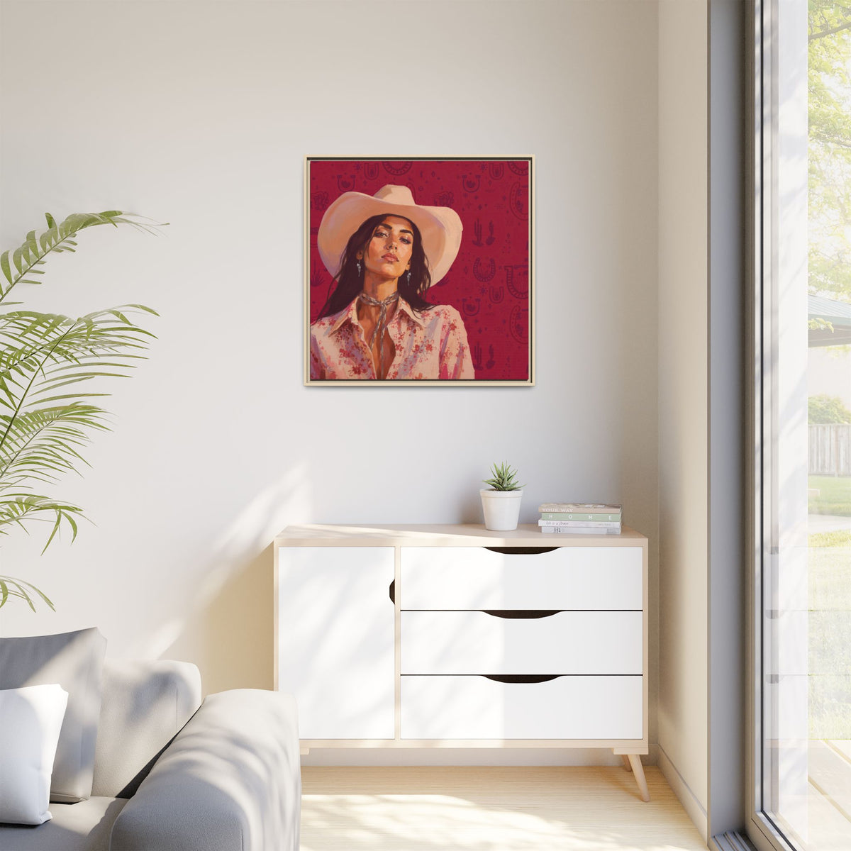 GUNS: Framed Matte Canvas Print