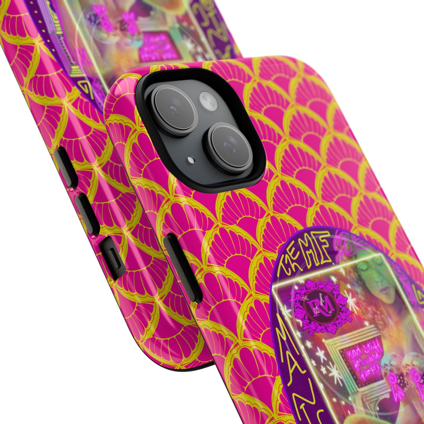MANIC & DISCO NEON PRINT: Magnetic Tough Phone Case