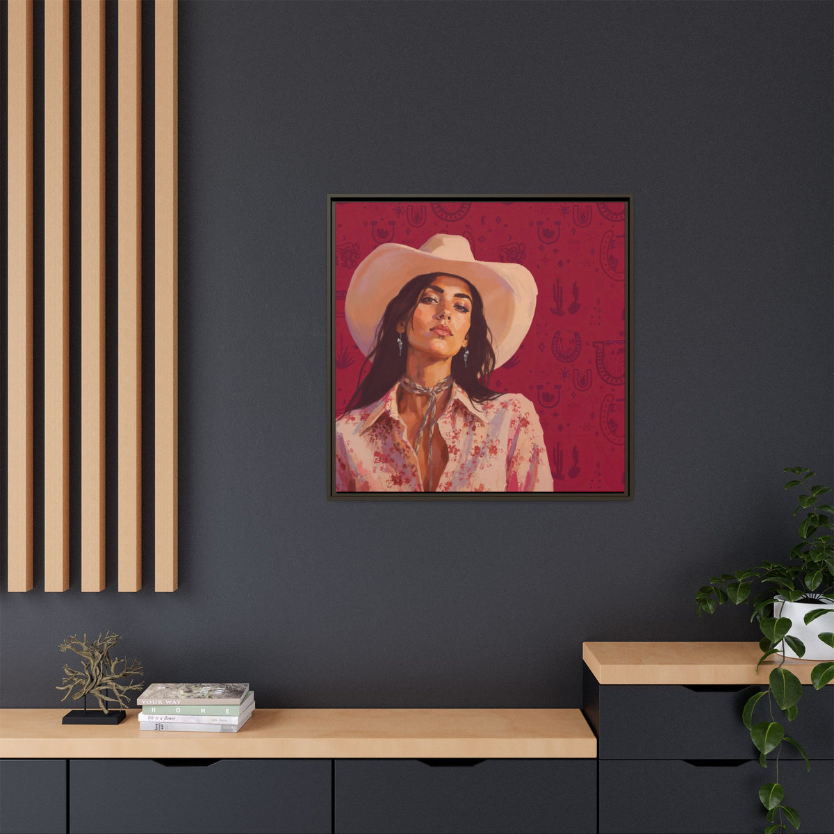 GUNS: Framed Matte Canvas Print